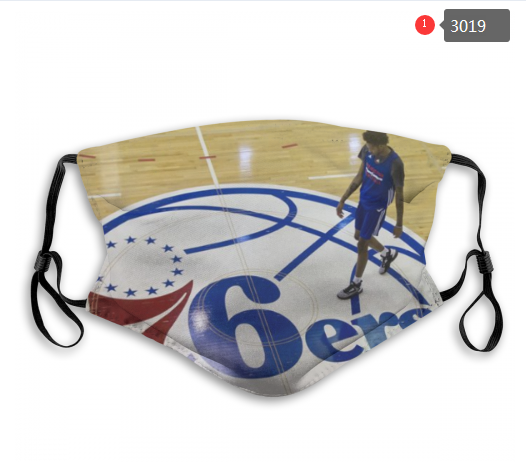 NBA Philadelphia 76ers #6 Dust mask with filter->nhl dust mask->Sports Accessory